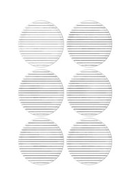 Hermia DLY002 Juego para Servir Pasteles de Cerámica Blanco 6 Piezas 19x19cm
